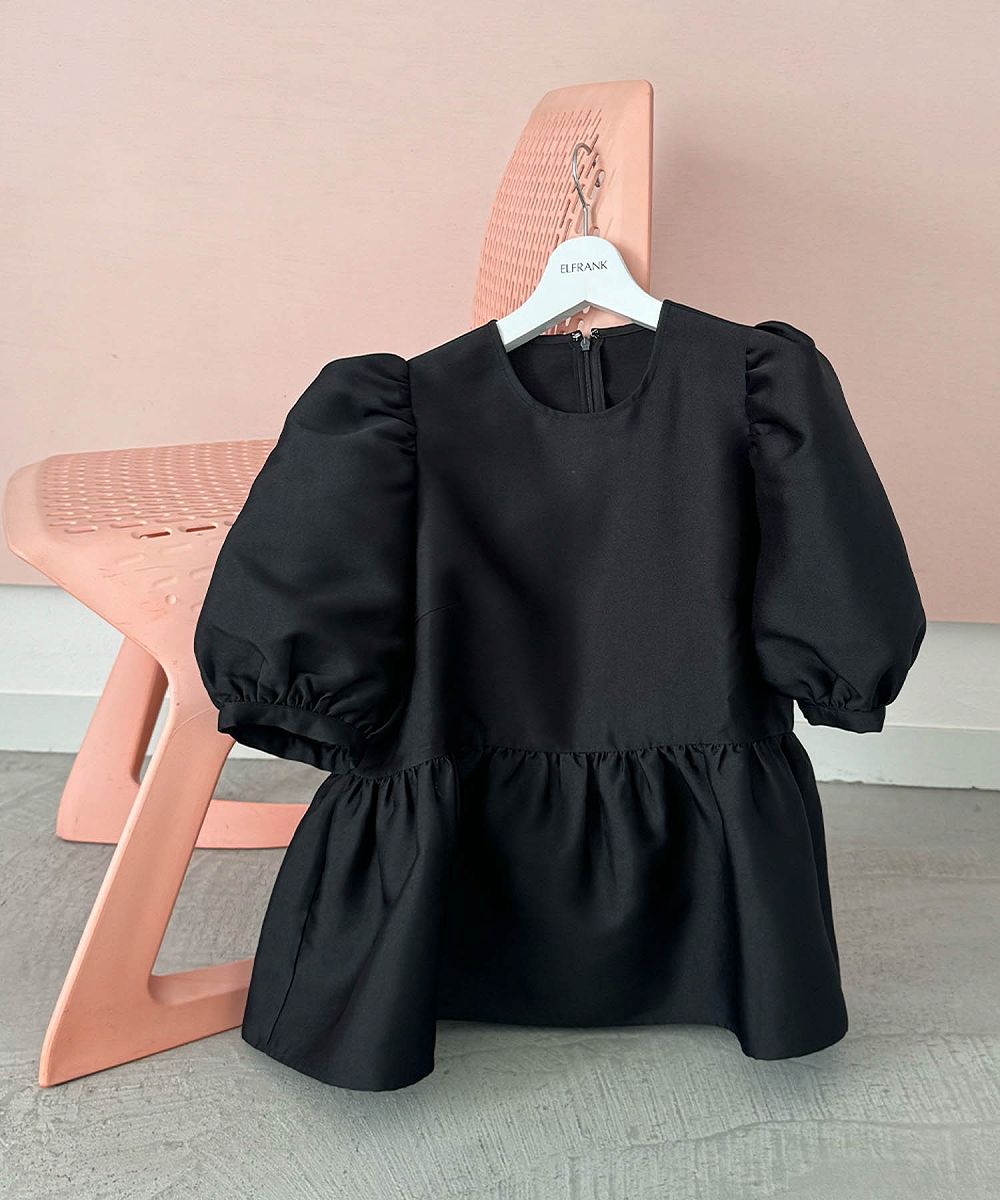 [�}���C]�y2026SS�z�p�t�{�����[���X���[�u �y�v���� �u���E�X �t�H�[�}�� �����y�􂦂�z/�G���t�����N�iELFRANK�j �u���b�N