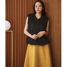 【2026SS】前後2WAY フェザーノースリーブブラウス