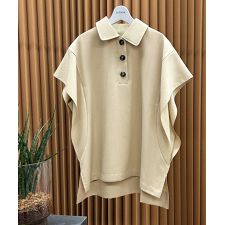 【2026SS】ポンチョシルエット オーバーサイズ ポロシャツ