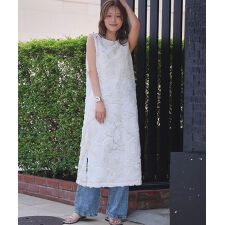 前後2WAYバテンレースノースリーブワンピース