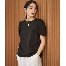 ダンボール ドット パフスリーブ トップス | エルフランク(ELFRANK 
