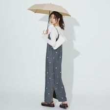 プレーンカラー トートバッグ ミニ 折りたたみ傘/日傘