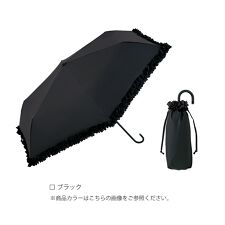 PUヒートカットフリル ミニ 折りたたみ傘/日傘 