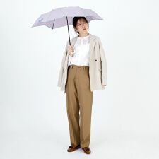 バイカラーパイピング ミニ 折りたたみ傘/雨傘