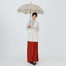 バイカラーパイピング 長傘/雨傘