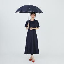 バイカラーパイピング 長傘/雨傘