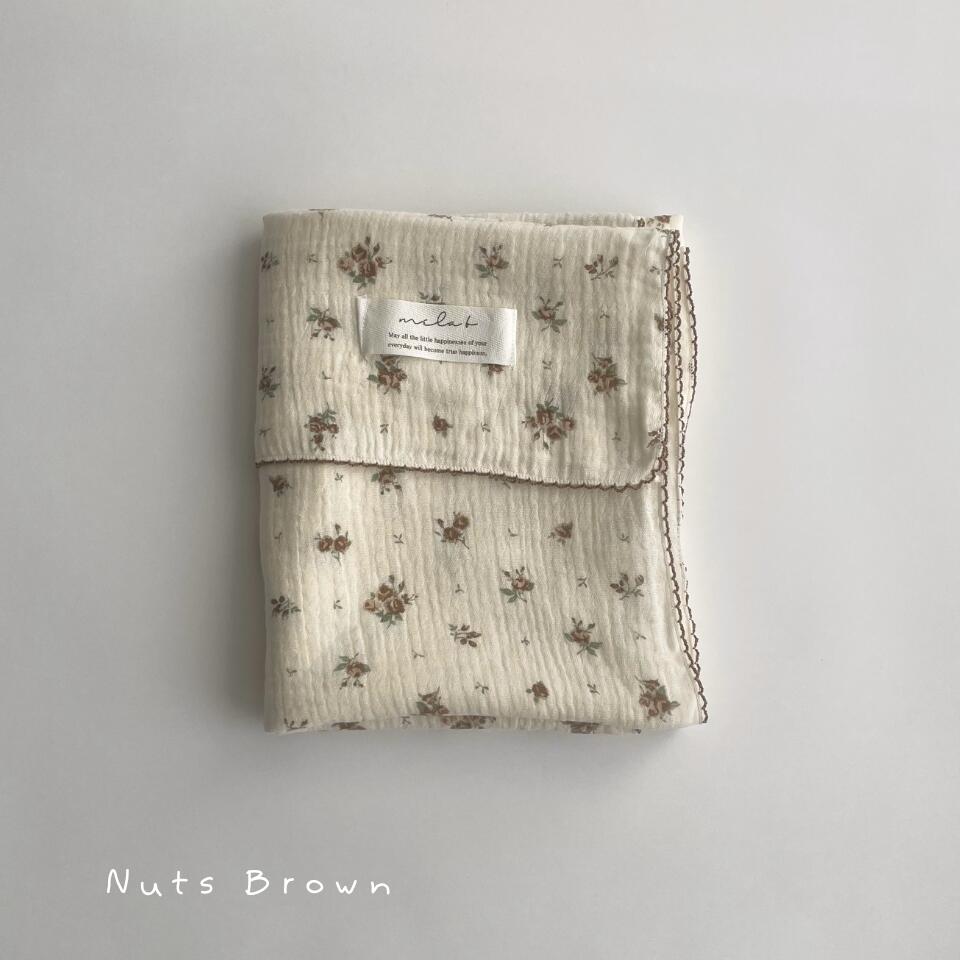 [}C]mela-B | Gaze Swaddle [r[ | RbgK[[]100×100/r[imela-Bj Nuts Brown