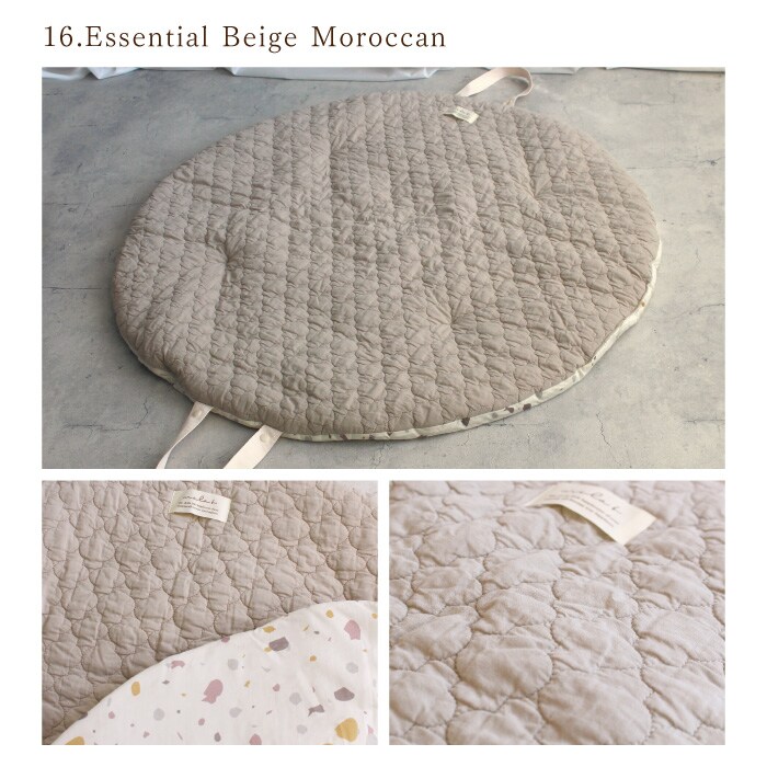[}C]mela-B | Round mat [Eh}bg] Essential/r[imela-Bj Beige Moroccan