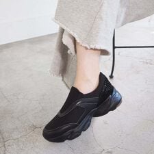 [26春夏新作] 厚底スリッポンスニーカー