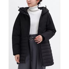 異素材ドッキングコート