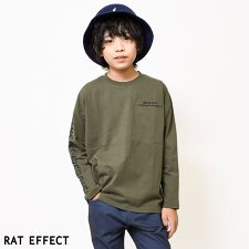 袖ロゴプリントロングTシャツ トップス カットソー 長袖