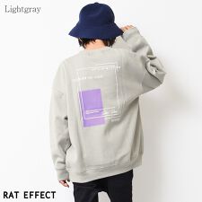 ラットエフェクト(RAT EFFECT)の裏起毛ネオンプリントスーパービッグトレーナー
