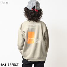ラットエフェクト(RAT EFFECT)の裏起毛ネオンプリントスーパービッグトレーナー