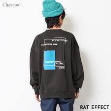 ラットエフェクト(RAT EFFECT)の裏起毛ネオンプリントスーパービッグトレーナー