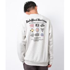 MOMENT裏毛起毛トレーナー