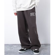 裏起毛ワイドスウェットパンツ