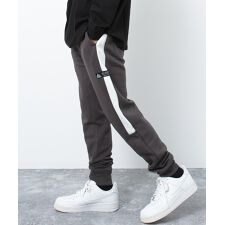 裏起毛サイドライン配色スウェットパンツ