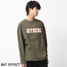 HITHEREロゴプリントロングTシャツ