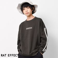 裏起毛袖ライントレーナー