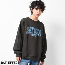 裏起毛アーチロゴ刺繍トレーナー