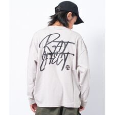 2030PREDICTIONスーパーBIGロングTシャツ トップス ロンT 長袖