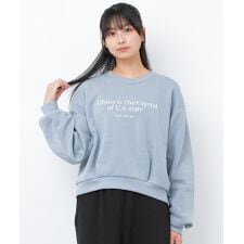 裏起毛袖ボリュームプルオーバー