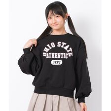 カレッジロゴ裏毛トレーナー