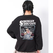 裏起毛ウルフプリントトレーナー