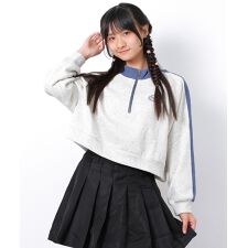 裏起毛ハーフジップトレーナー