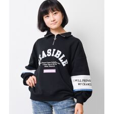 裏起毛ハーフZIPキリカエトレーナー