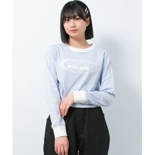 リンガーショート丈ロングTシャツ