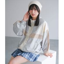 ナイロン切替ブルゾン