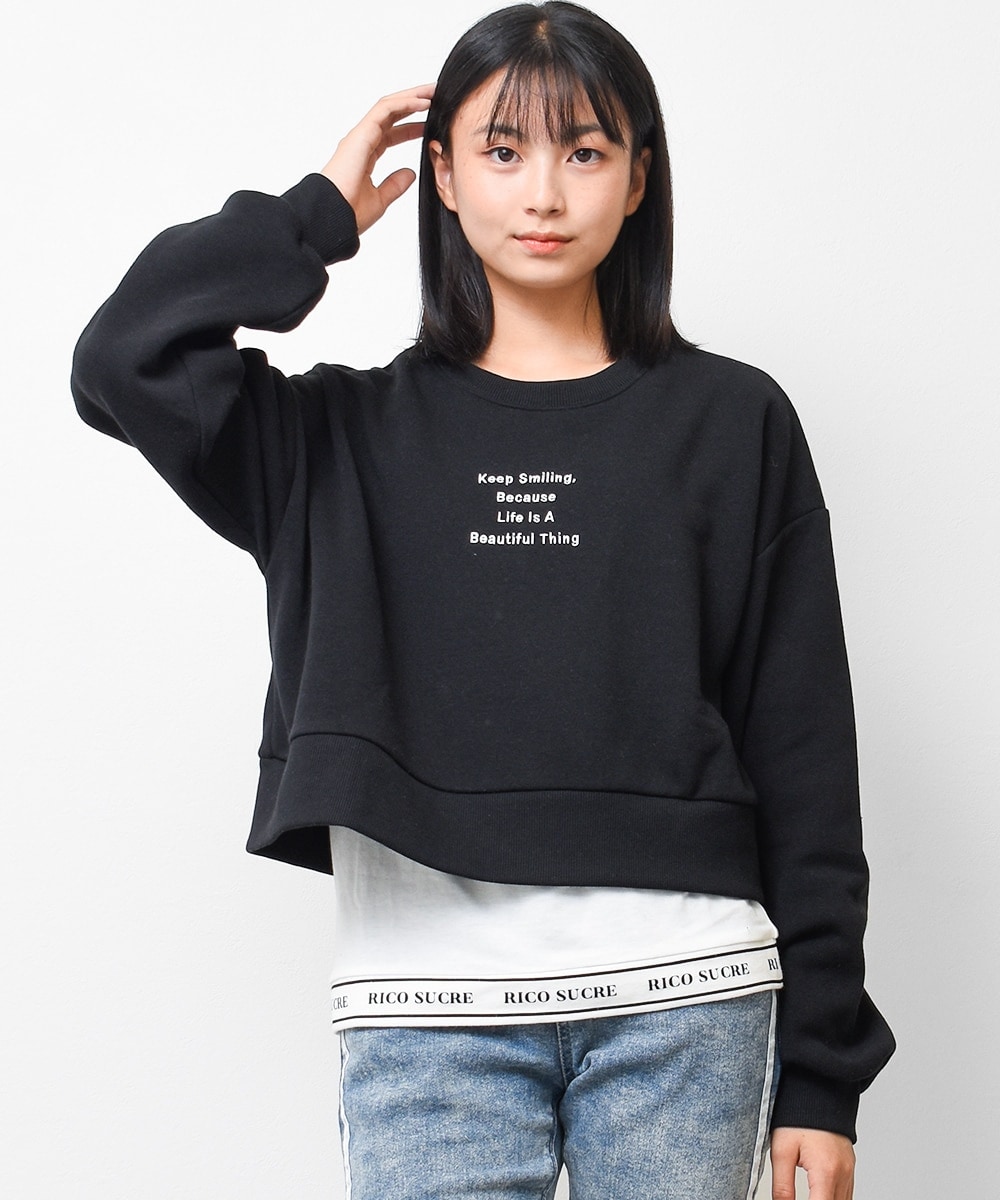 ブリーズ BREEZE 【ピクミン】カラフルトレーナー　ブラック　140cm ブリーズ BREEZE 【ピクミン】カラフルトレーナー （ブラック