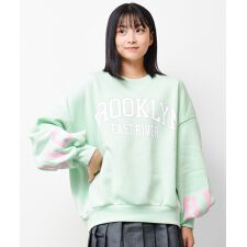 裏起毛カレッジロゴトレーナー