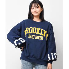 裏起毛カレッジロゴトレーナー