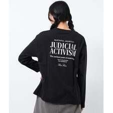 ロゴプリントロングTシャツ