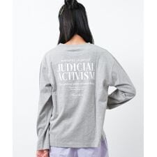 ロゴプリントロングTシャツ