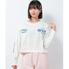 ワイドショート丈ロングTシャツ