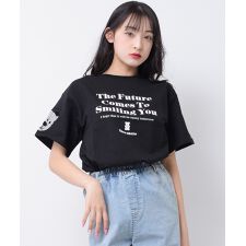 袖ベアーチュールTシャツ