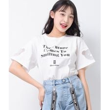 袖ベアーチュールTシャツ