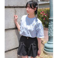 デイジーチャーム刺繍Tシャツ