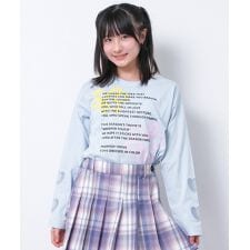 接触冷感袖ハートオーガンジーロングTシャツ トップス