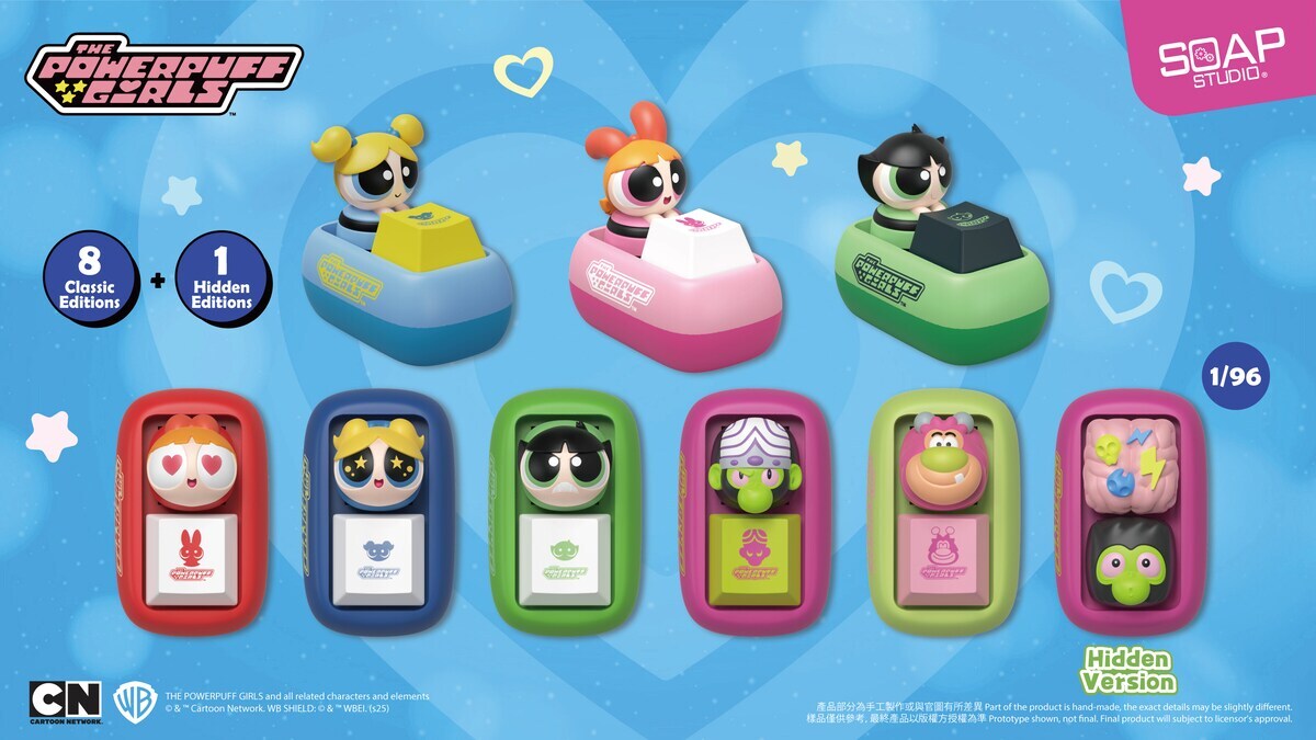 BOX】『パワーパフガールズ』キーキャップ BOX8個入り | SOAP STUDIO