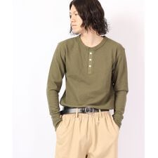 ワッフルヘンリーネックL/S-Tee（パック入り）