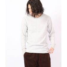 ワッフルボーダークルーネックL/S-Tee（パック入り）
