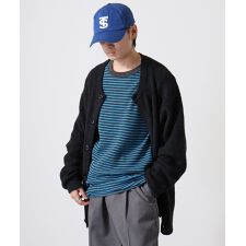 ワッフルボーダークルーネックL/S-Tee（パック入り）