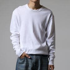 フライスクルーネックL/S-Tee（パック入り）