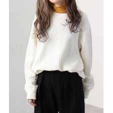 ビッグワッフルクルーネック