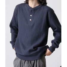 ビッグワッフルヘンリーネック