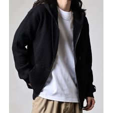 ビッグワッフルフルジップパーカ